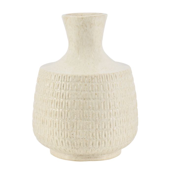 Aardewerk vaas Souk beige