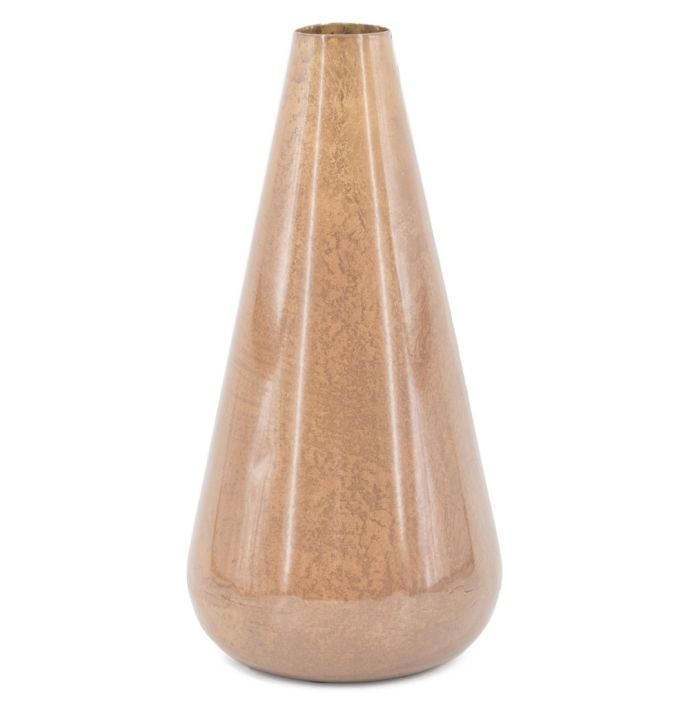 Metalen vaas peach