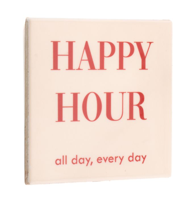 Tegeltje happy hour