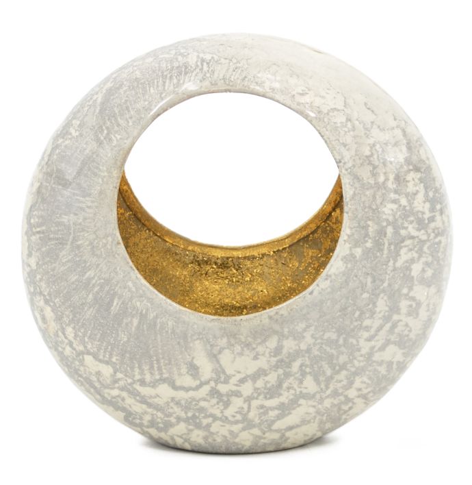 Standing egg windlicht cream