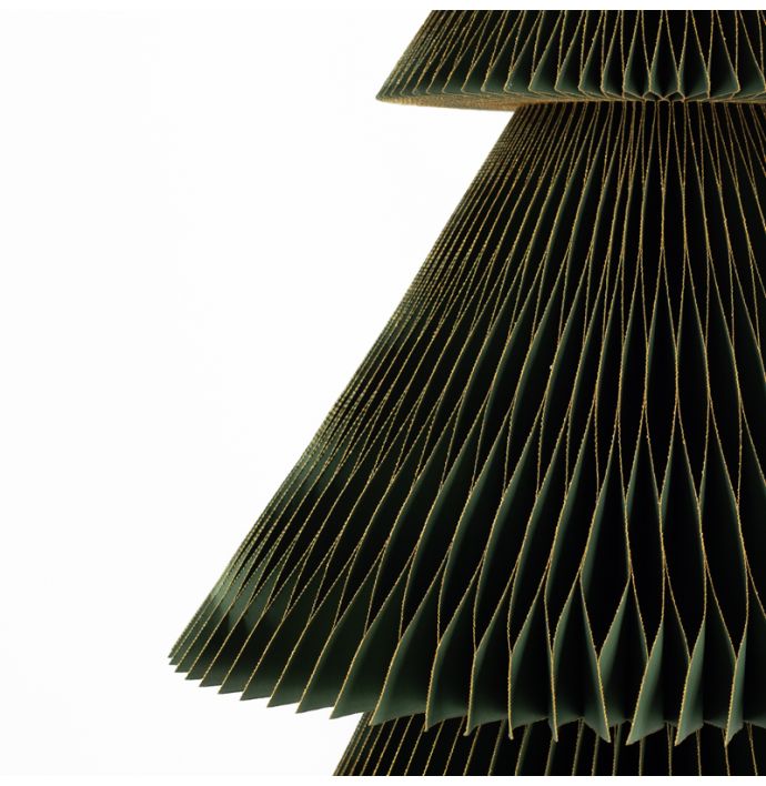Papieren kerstboom groen 80cm