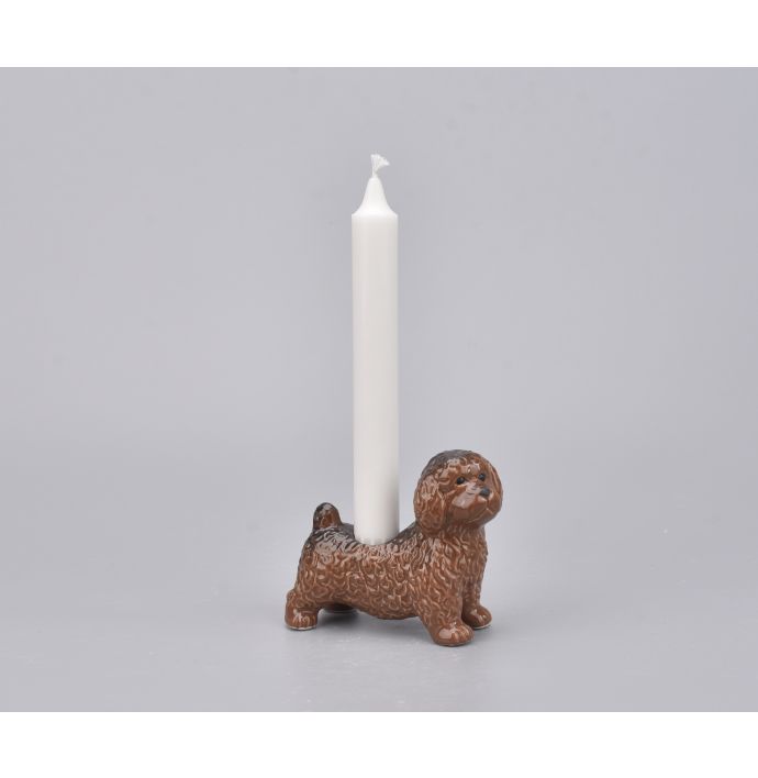 Kaarsenstandaard hond Labradoodle
