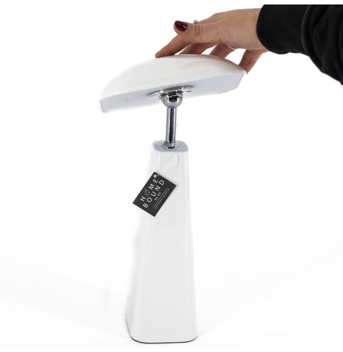 Bureaulamp Piazza LED op accu wit
