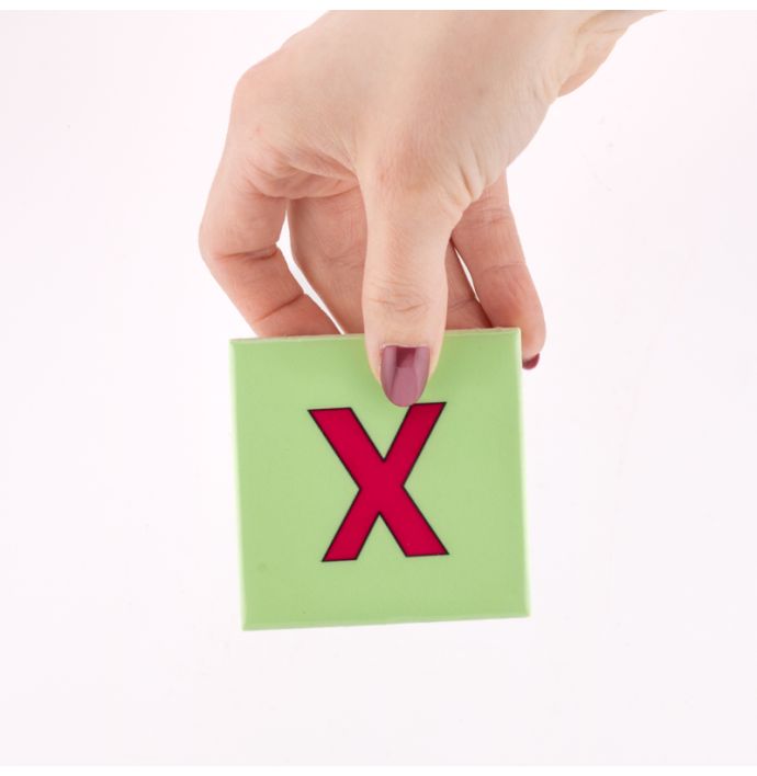 Alfabet tegeltje letter X