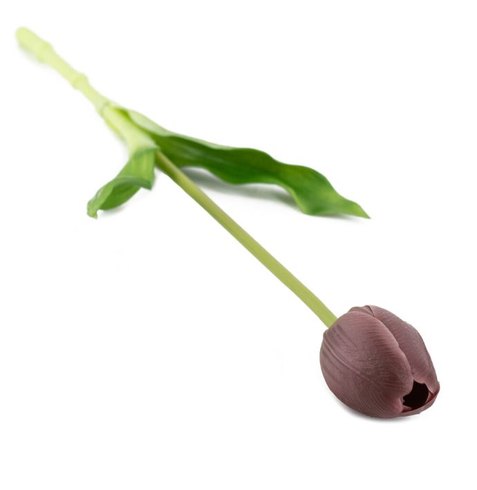 Kunst tulp real touch aubergine