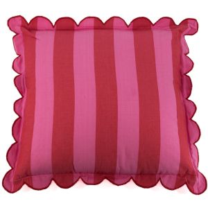 Kussen Alva striped roze