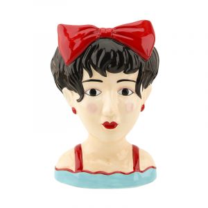 Aardewerk vaas 'Vrouw met bow'