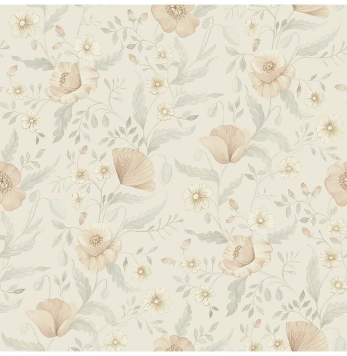 Patroon behang Rosenlycka - Garden Flowers