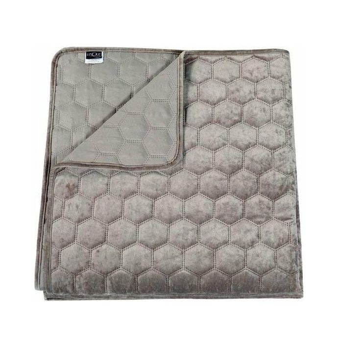 Bedsprei Peggy lichtgrijs