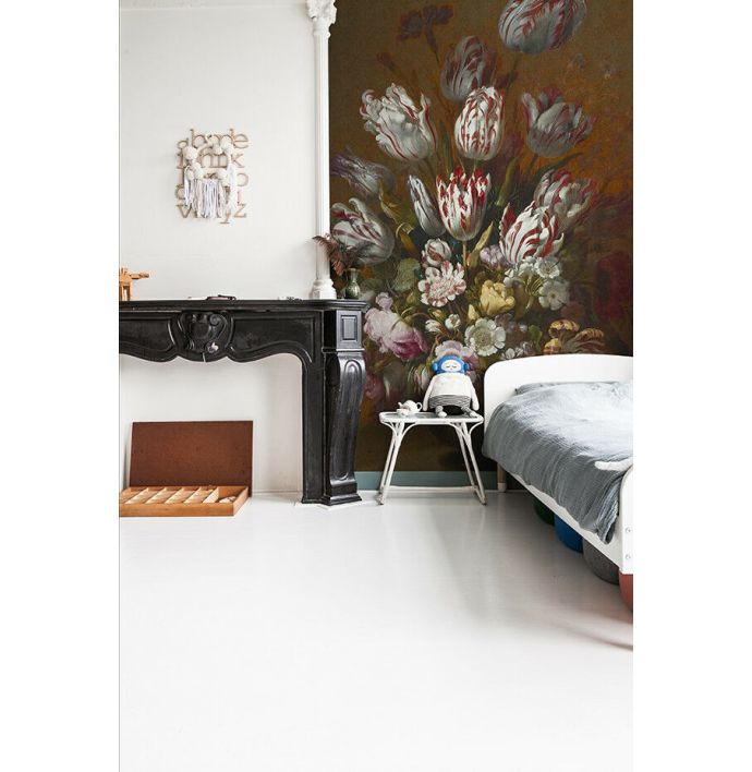 Fotobehang Still life with flowers