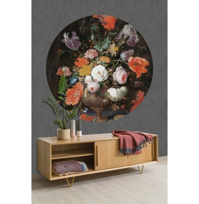 Behangcirkel Still life with Flowers II