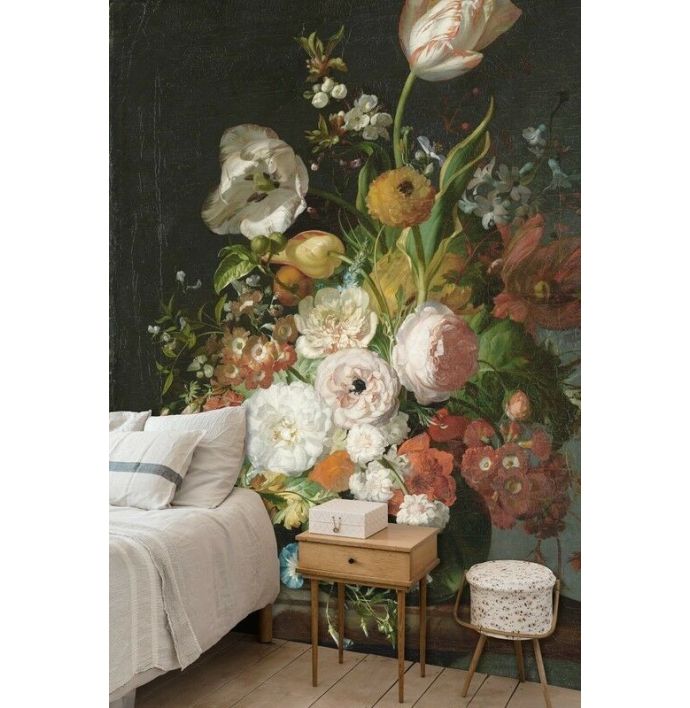 Fotobehang Flowers in a Glass Vase III