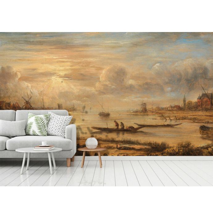 Fotobehang Riversight at Sunrise