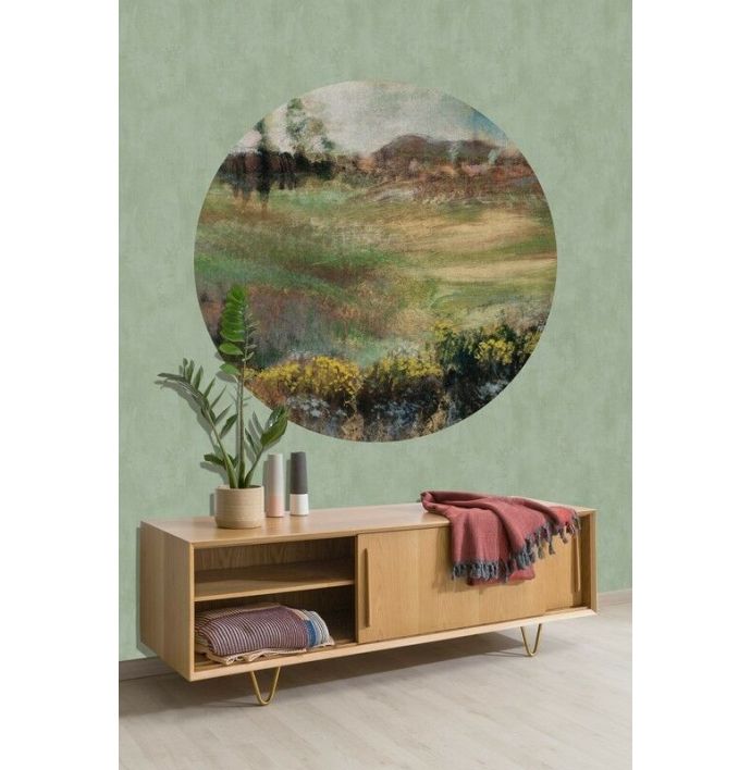 Behangcirkel Landscape with Smokestacks