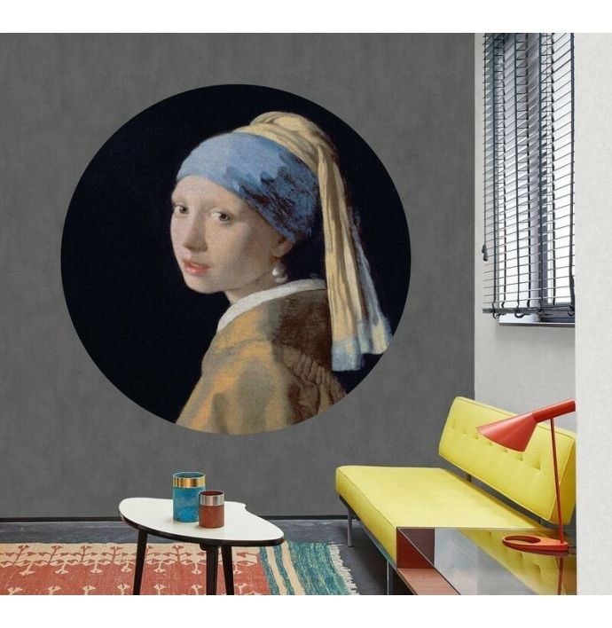 Behangcirkel Het meisje met de parel