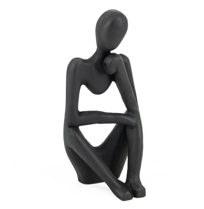 Beeldje zittend zwart