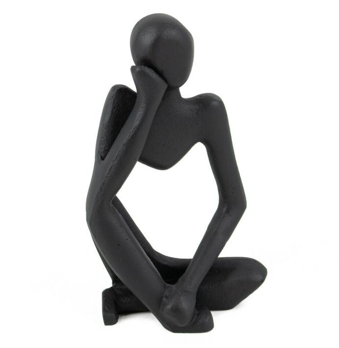 Beeldje zittend zwart