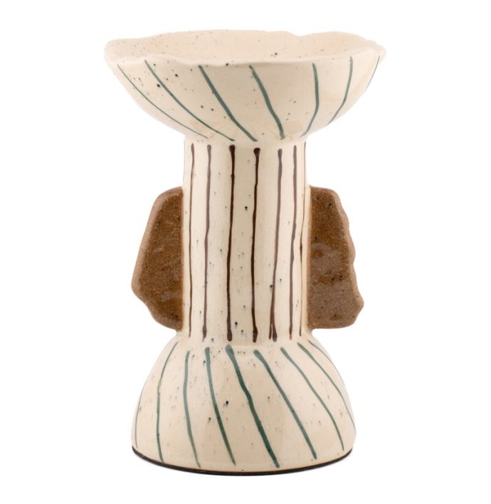 Aardewerk kaarsenstandaard Sable M