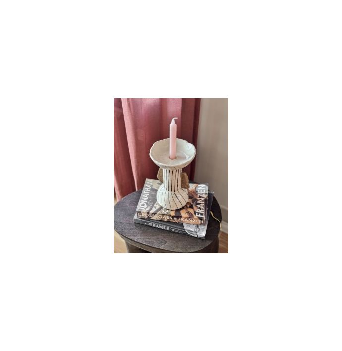 Aardewerk kaarsenstandaard Sable M