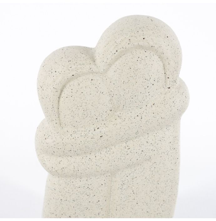 Aardewerk ornament Calia beige