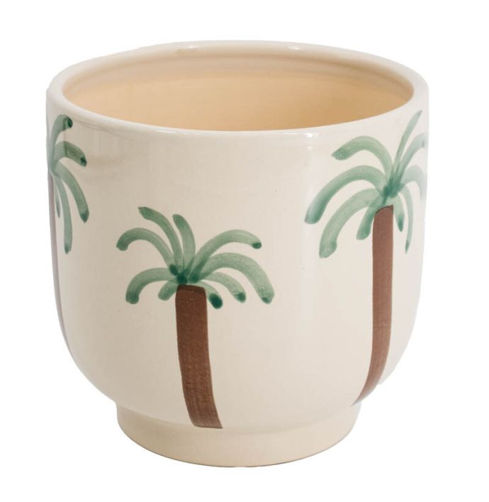 Aardewerk bloempot Tropical 