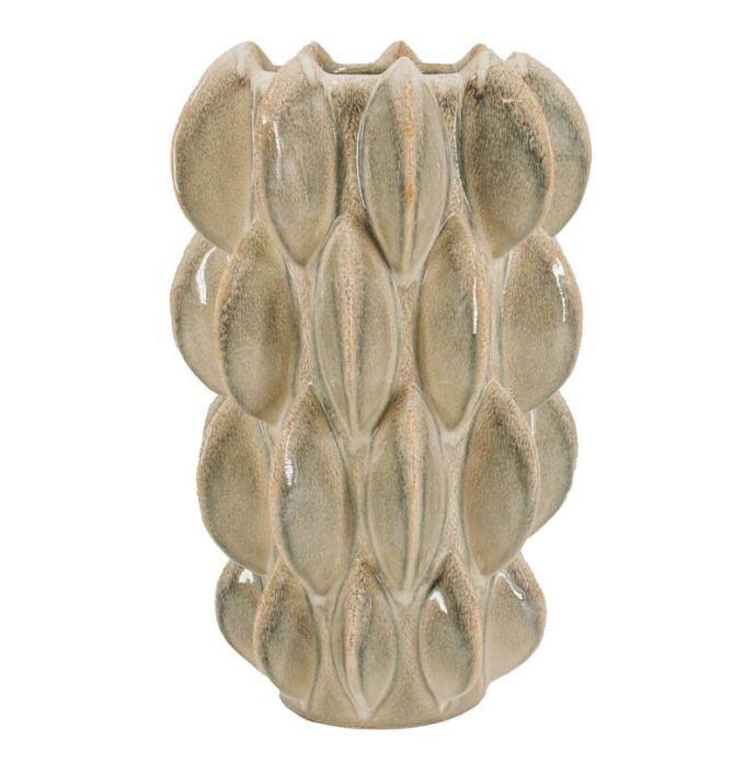 Aardewerk vaas Disc groen