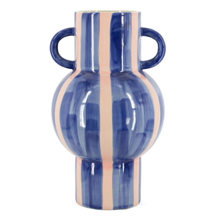 Aardewerk vaas Binki met oren L