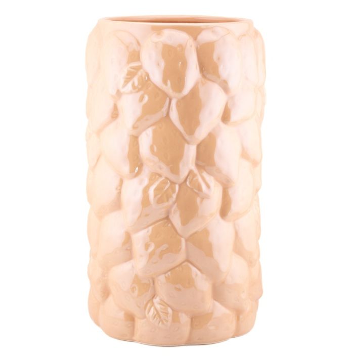 Aardewerk vaas glossy lila