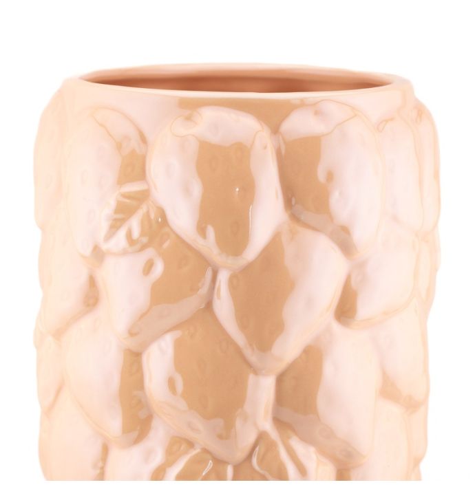 Aardewerk vaas glossy lila