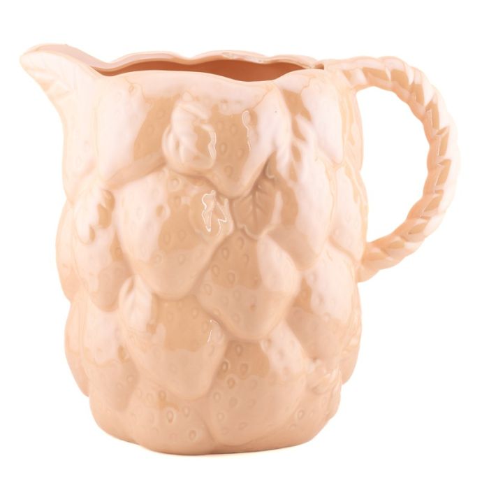 Aardewerk jug glossy peach
