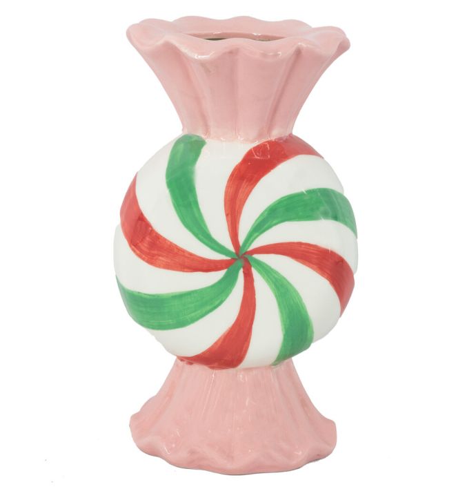 Aardewerk vaas candy