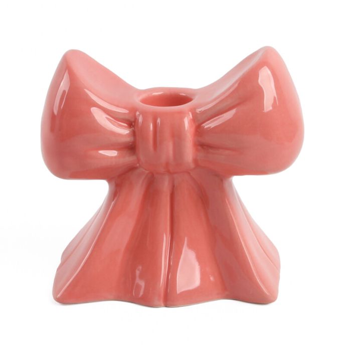 Aardewerk kaarsenstandaard bow