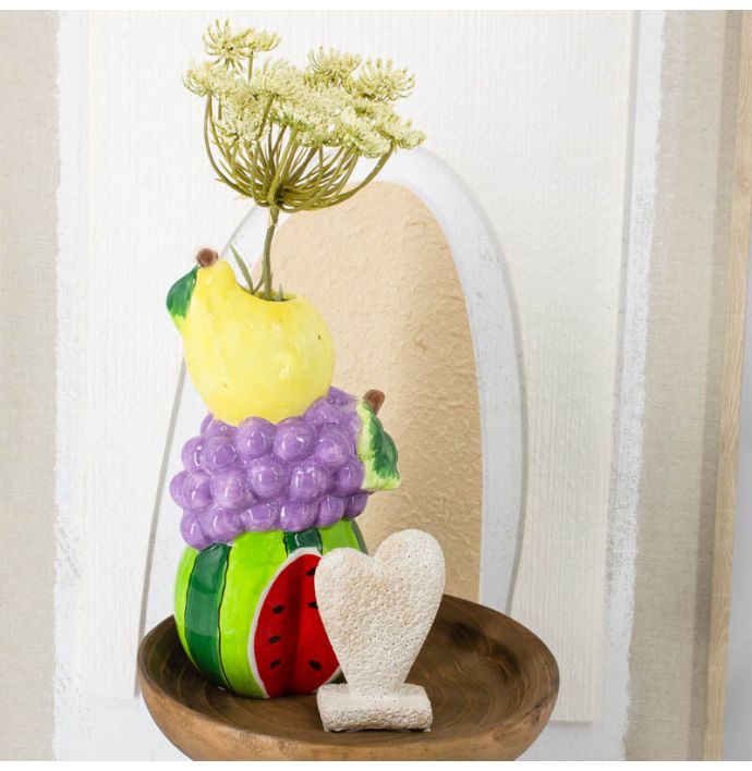 Vaas keramiek fruit