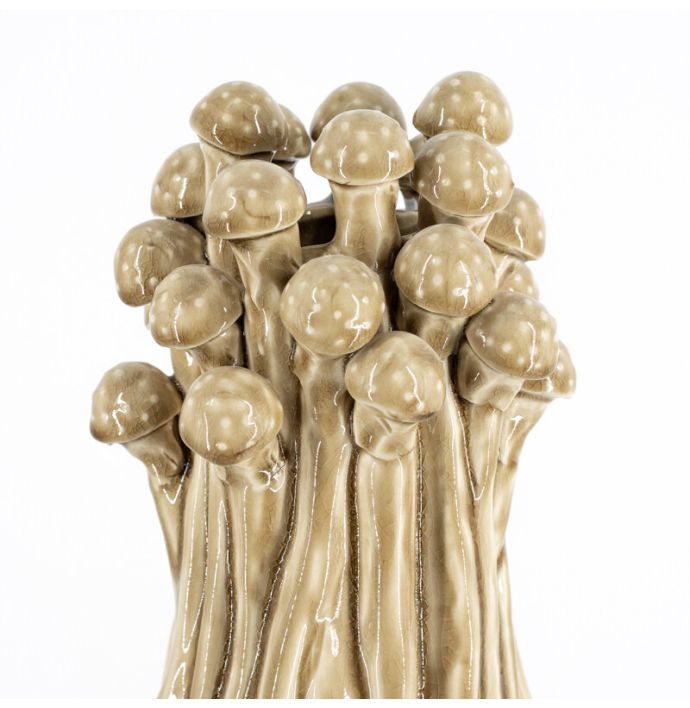 Vaas fungi keramiek mustard