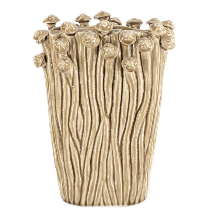 Vaas toad keramiek mustard