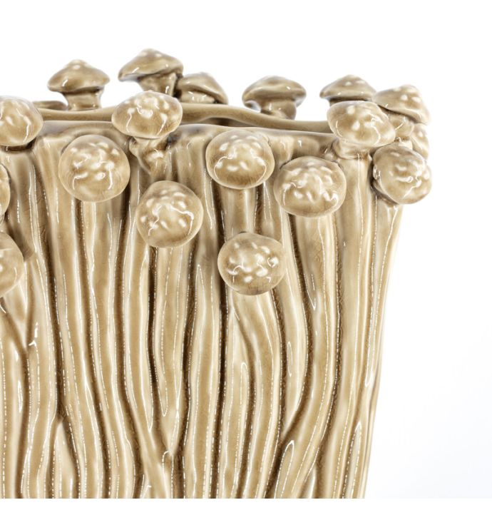 Vaas toad keramiek mustard