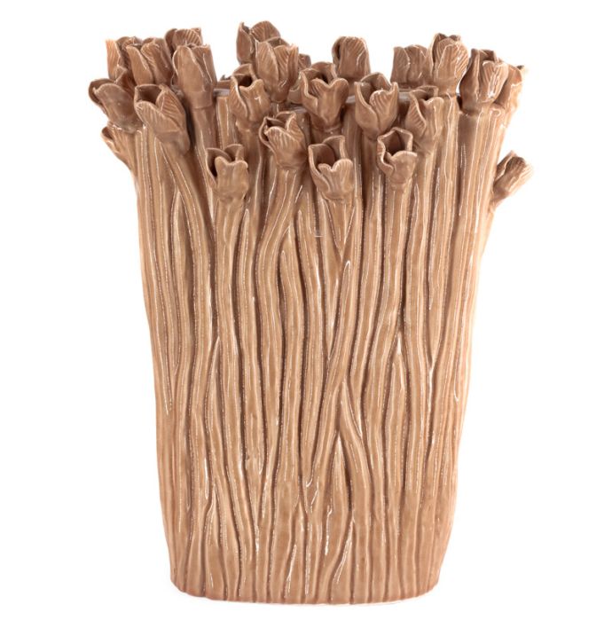 Vaas tulip keramiek sandstone