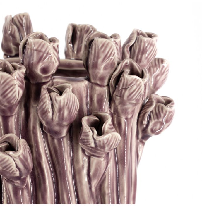 Vaas tulip keramiek lila