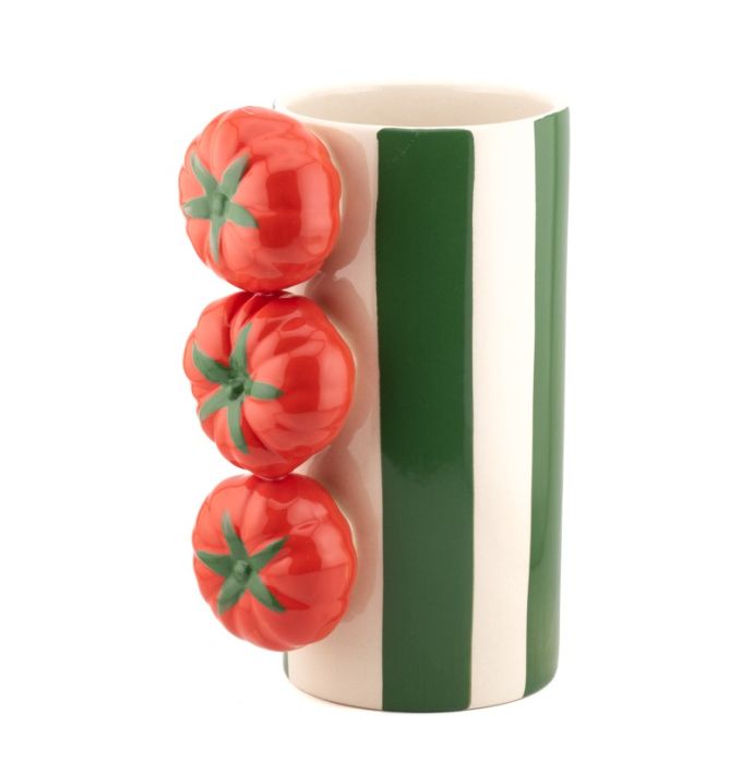 Aardewerk vaas tomatoes