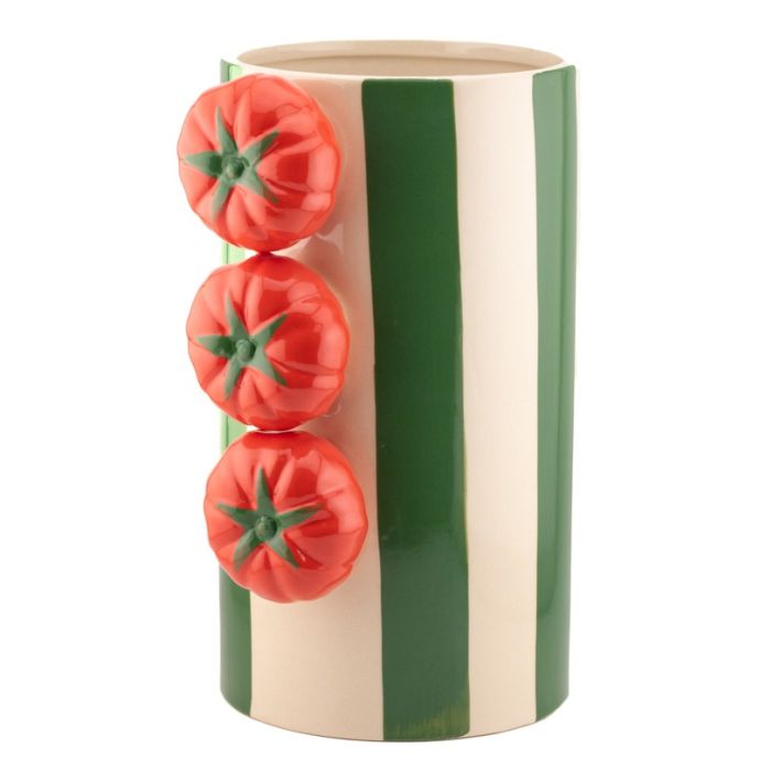 Aardewerk vaas tomatoes