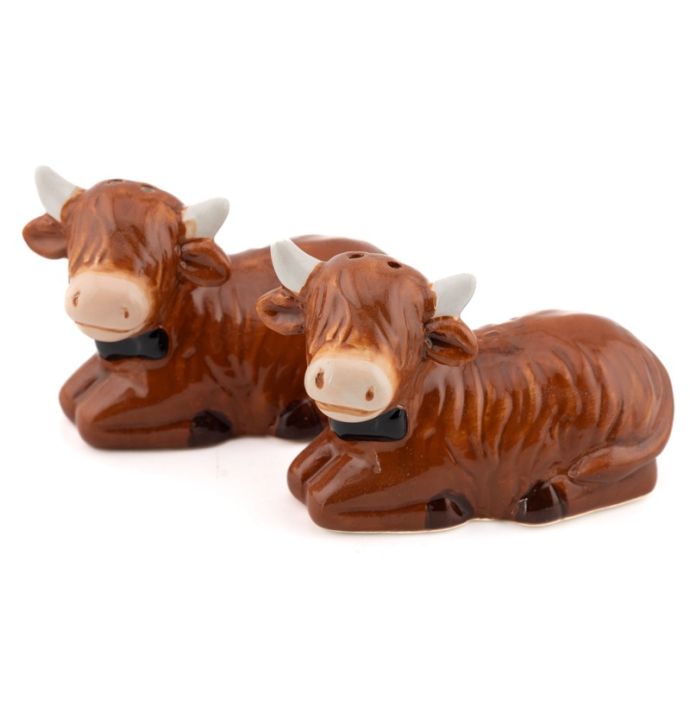 Peper en zoutstel highland cow