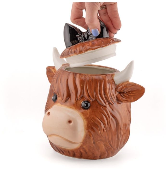 Cookie jar highland cow