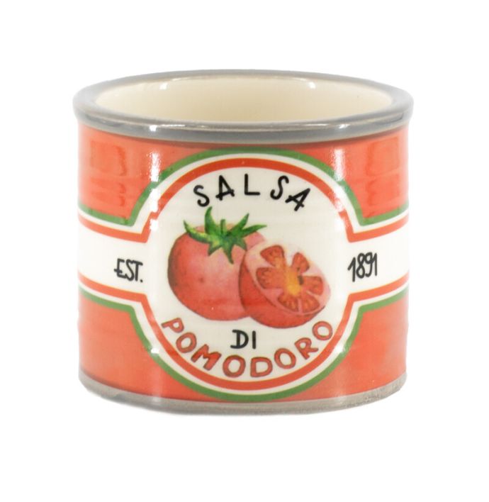 Aardewerk bloempotje 'Salsa di pomodoro'