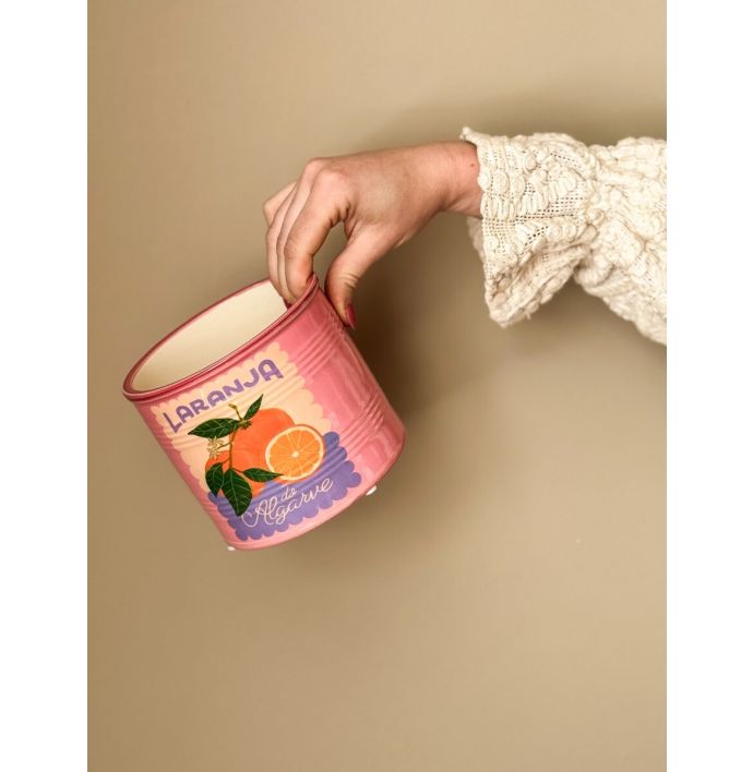 Aardewerk bloempot sinaasappel 'Laranja'