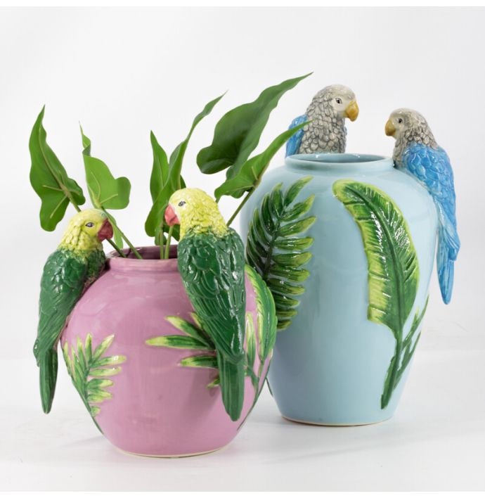 Aardewerk vaas 'Pagegaaien'