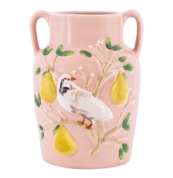 Aardewerk vaas 'Vogels'