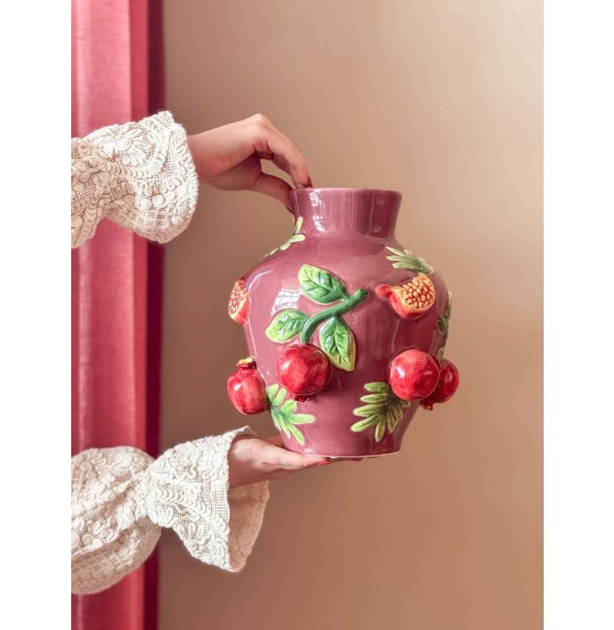 Aardewerk vaas 'Granaatappel'