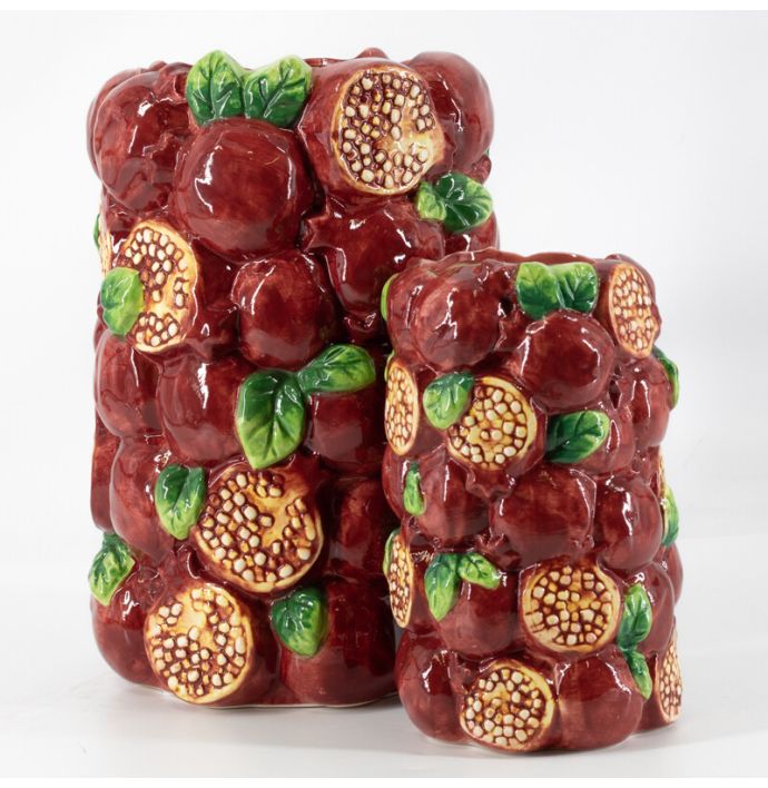 Aardewerk vaas 'Granaatappel'