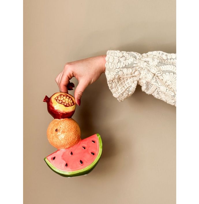 Aardewerk vaas 'Fruit'