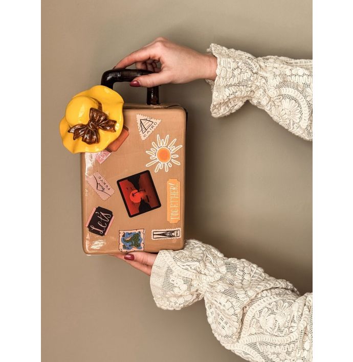 Aardewerk vaas 'Koffer'